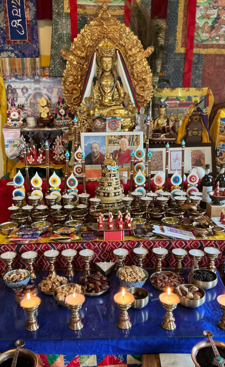Tsok Offering in Yeshe Sal Ling